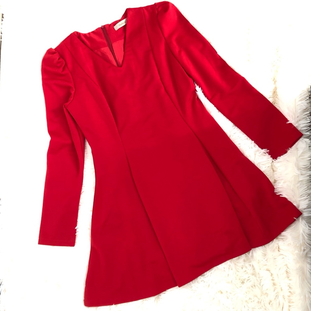 Red skater Dress